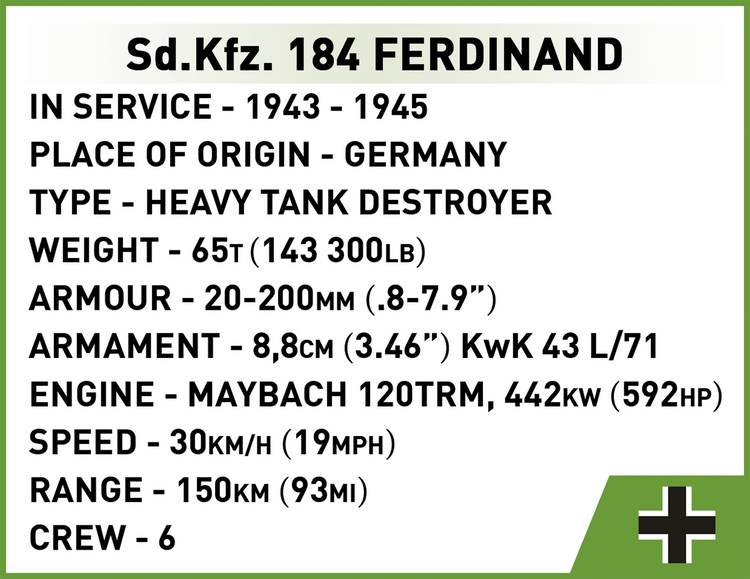 Sd.Kfz. 184 Ferdinand 1:28 #2583