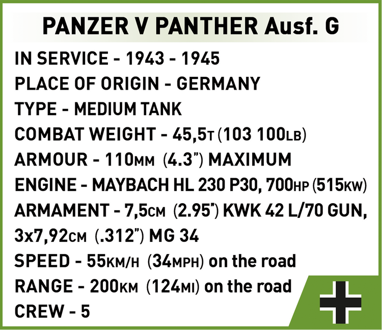 Panzer V Panther Ausf. G "Pudel" 1:28 #2655
