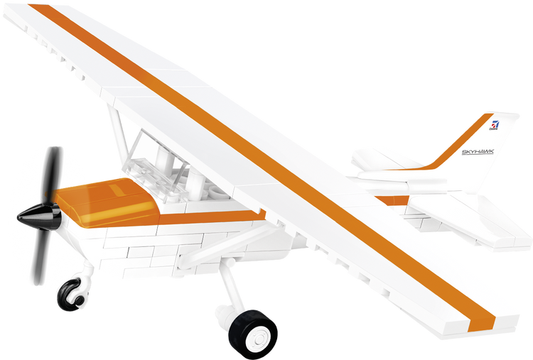 Cessna 172 Skyhawk White Orange 1:48 #26623