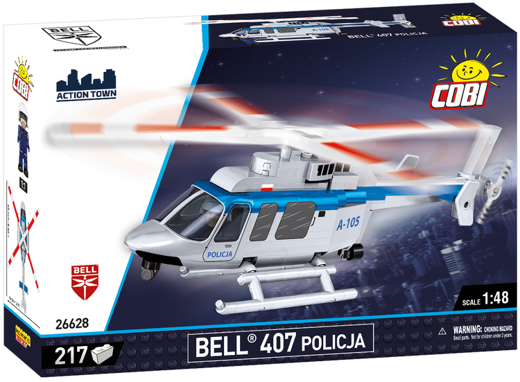 Bell 407 Police Helicopter 1:48 #26628