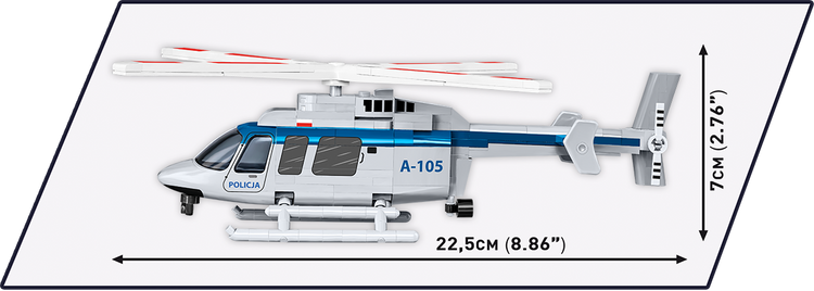 Bell 407 Police Helicopter 1:48 #26628
