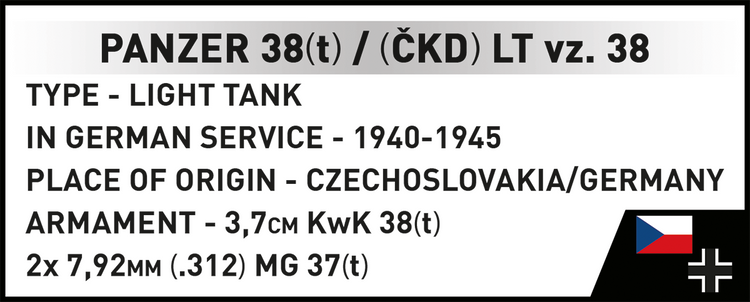 Panzer 38(t) / (ČKD) LT vz.38 1:28 #2666