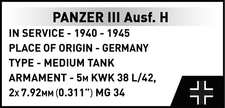 Panzer III Ausf.H 1:28 #2672