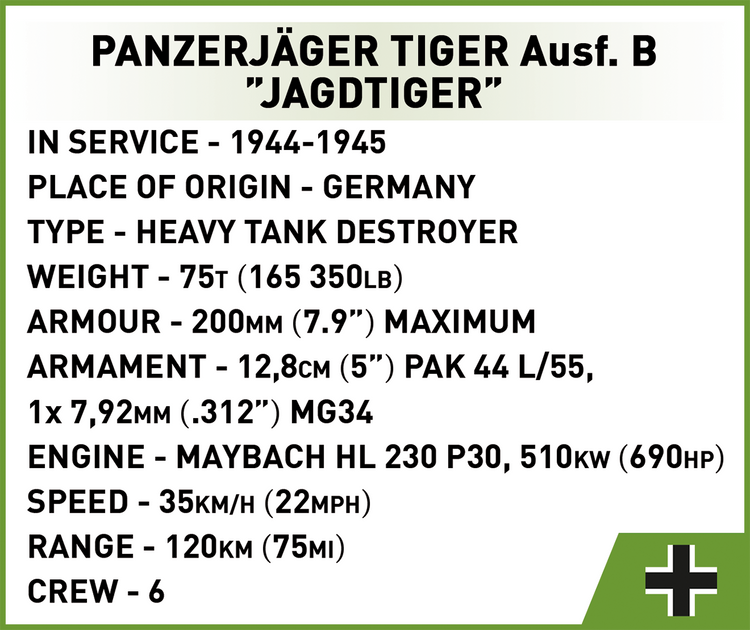 Panzerjäger Tiger Ausf.B Jagdtiger 1:48 #2733