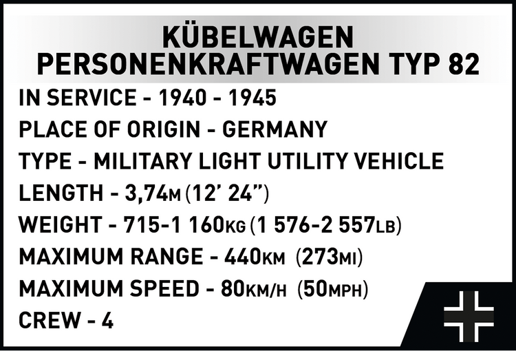 Kübelwagen (PKW Type 82) - Executive Edition 1:12 #2802