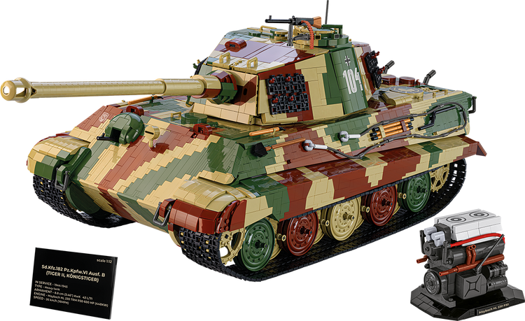 Tiger II Königstiger 1:12 #2808 on the way from COBI, ETA early Dec, Limited Quantities