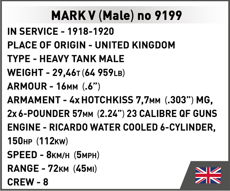 Mark V (Male) no 9199 1:35 #2995