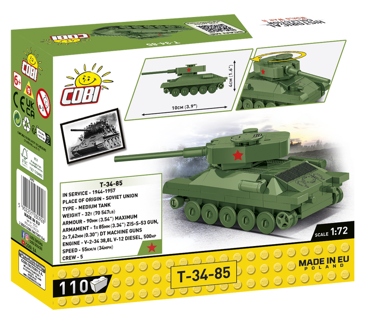 T-34-85 1:72 #3092