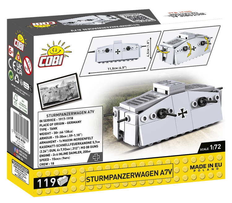 Sturmpanzerwagen A7V 1:72 #3094