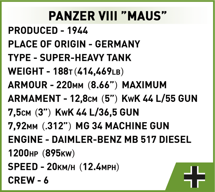 Panzer VIII Maus 1:35 #3138