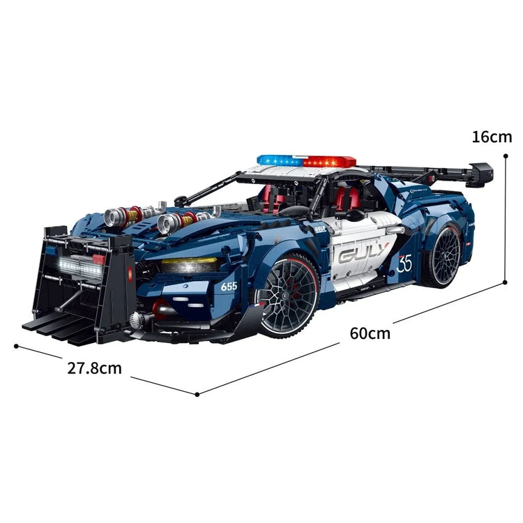 Guly Mustang Police Car 1:8 with Dynamic Effects #G10655