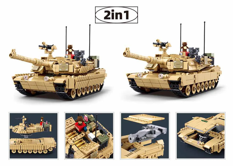 Sluban M1A2 Abrams TUSK II US Main Battle Tank 1:35 B1365