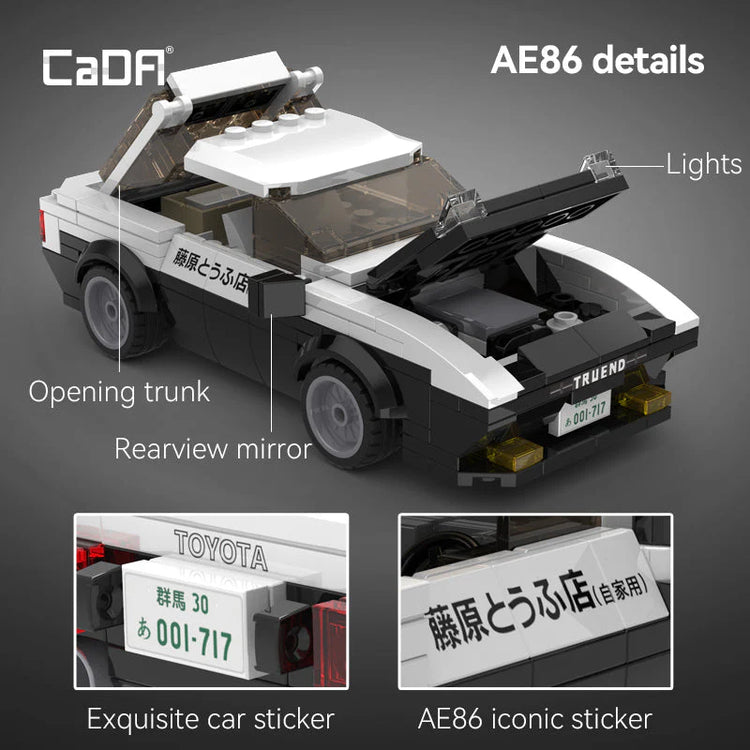 CaDA Toyota AE86 Initial D 1:24 #C55014