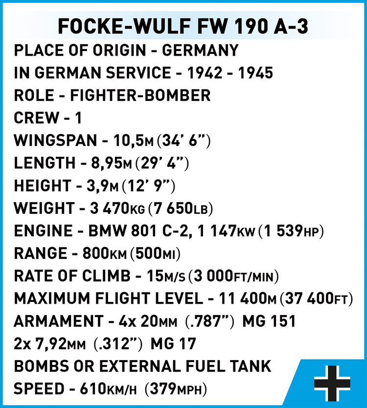 Focke-Wulf FW 190-A3 1:32 #5741