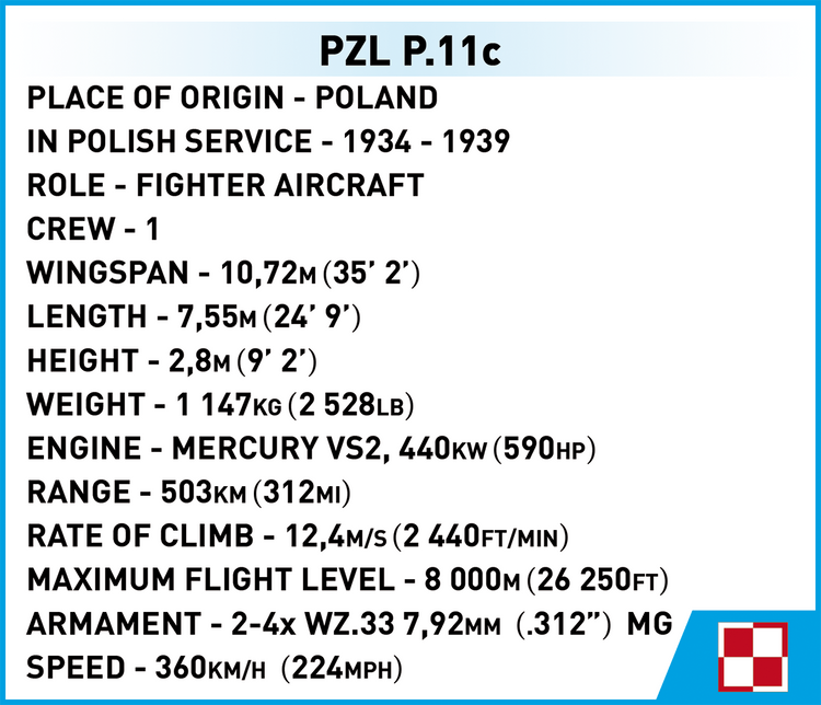 PZL P.11c 1:32 #5742 discontinued