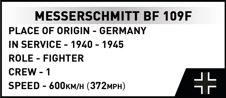 Messerschmitt Bf-109F 1:48 #5873