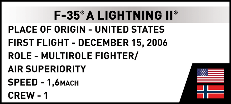 F-35A Lightning II Norway 1:300 #5940