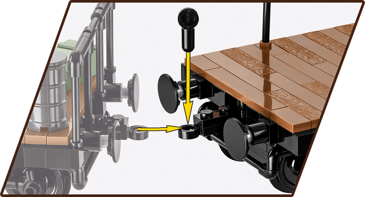 Flatcar with 3 straight track 1:35 #6284
