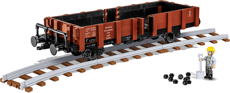 Train Wagon TYP OMMR 32 LINZ with 3 curved tracks #6285