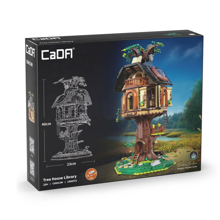 CaDA Tree House Library with LED lighting C66013