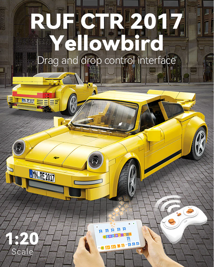 CaDA RUF CTR 2017 Yellowbird with RC 1:20 C51079