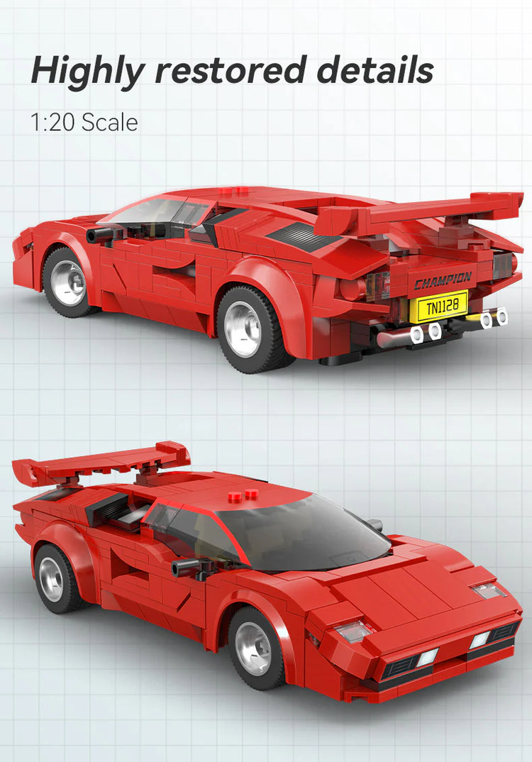 CaDA Lamborghini Countach Red Shadow with RC 1:20 #C51085
