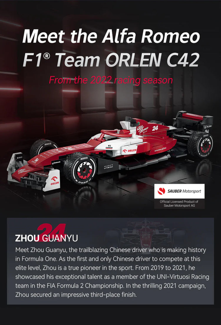 CaDA Formula One Easy Combo - Kick Sauber and Alfa Romeo 1:24