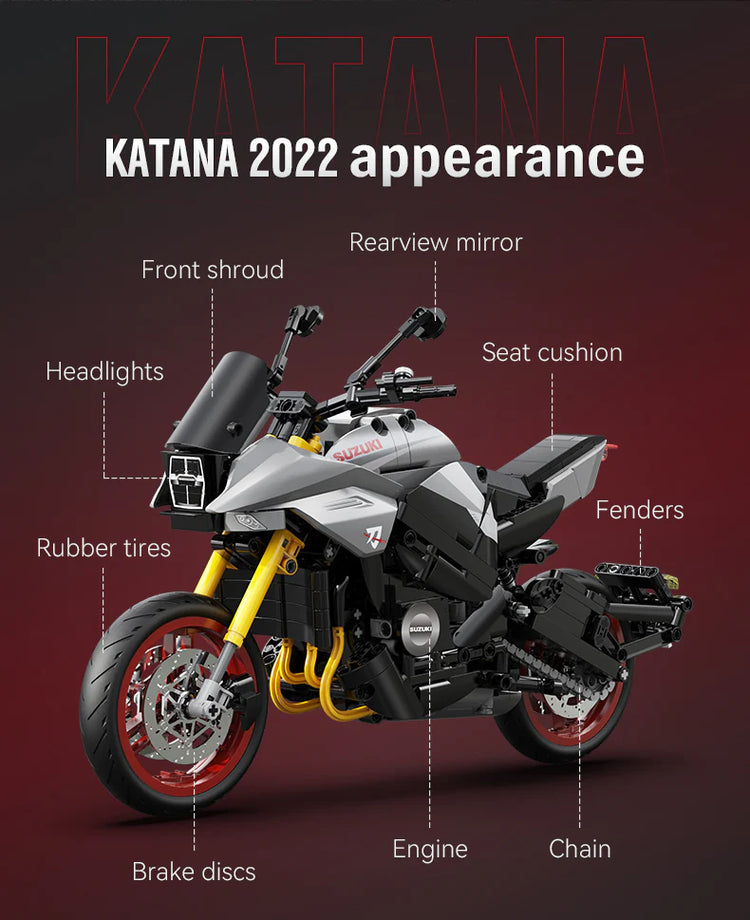 CaDA SUZUKI Katana Motorcycle 1:6 C59021