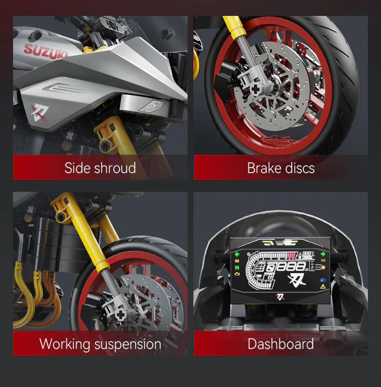 CaDA SUZUKI Katana Motorcycle 1:6 C59021