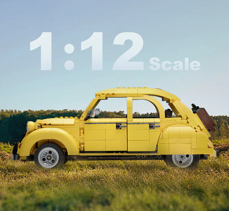 CaDA bricks Citroen 2CV with RC option 1:12 C61026