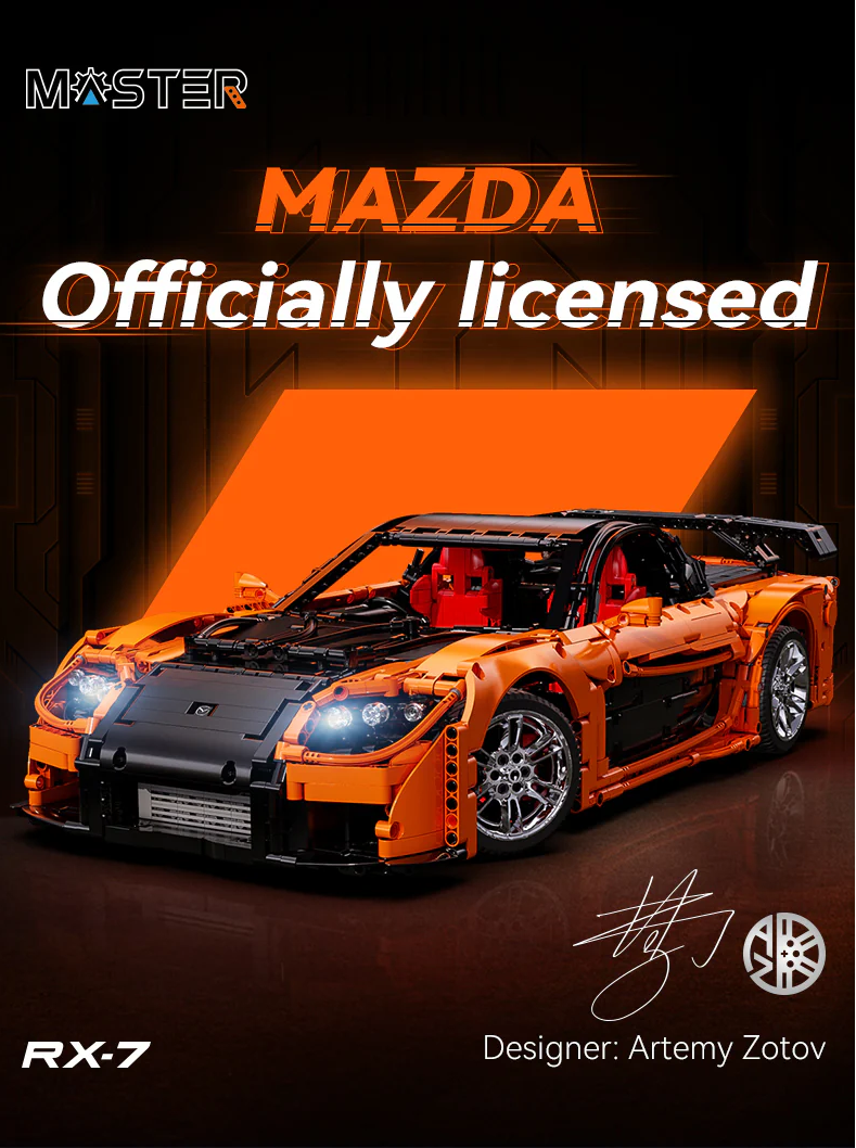 れんと CaDA Mazda RX-7 with RC 1:8 #C61502 – Brick Army Canada