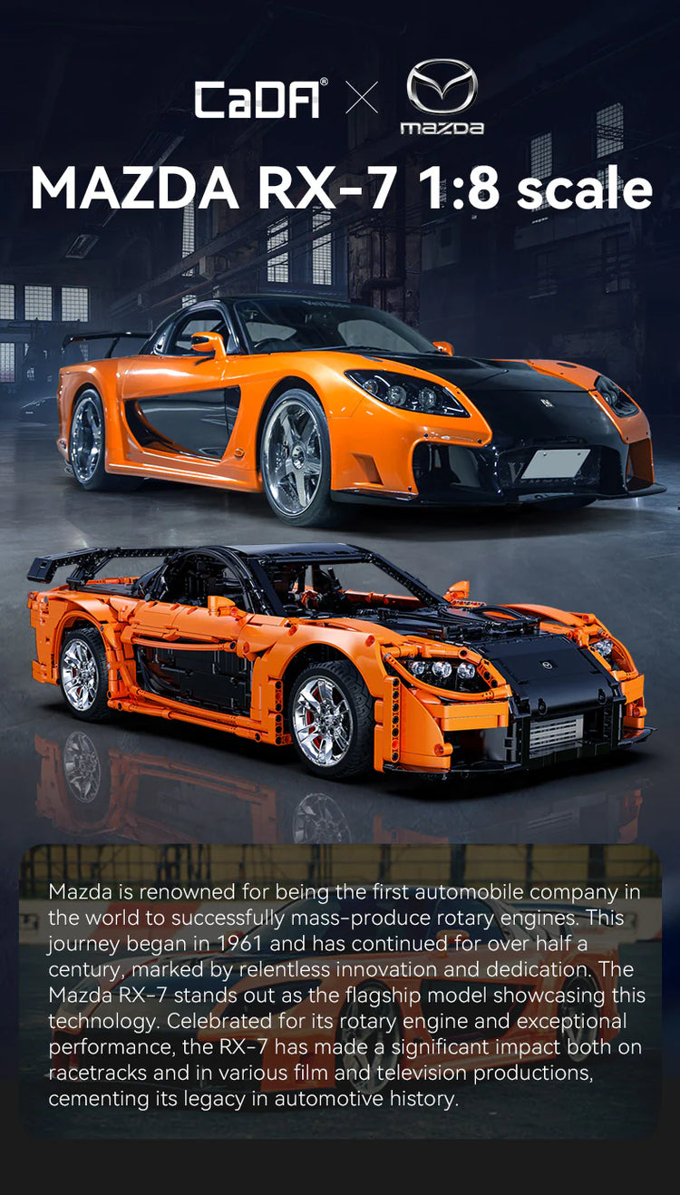 CaDA Mazda RX-7 with RC 1:8 #C61502
