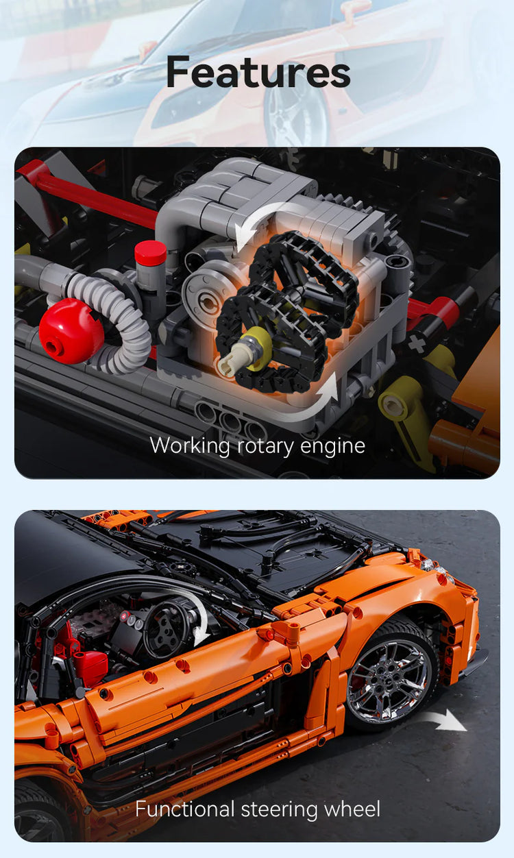 CaDA Mazda RX-7 with RC 1:8 #C61502