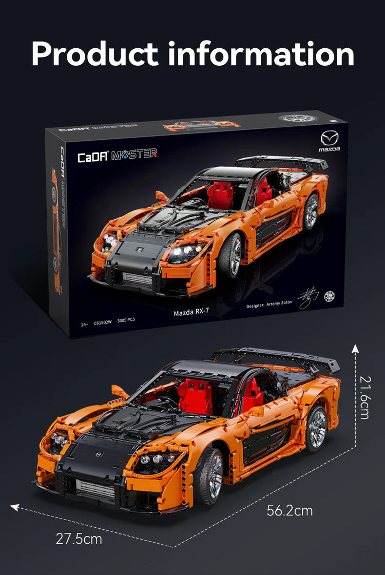 CaDA Mazda RX-7 with RC 1:8 #C61502