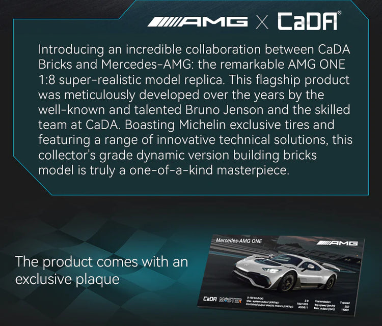 CaDA Mercedes-AMG ONE with RC 1:8 C61503