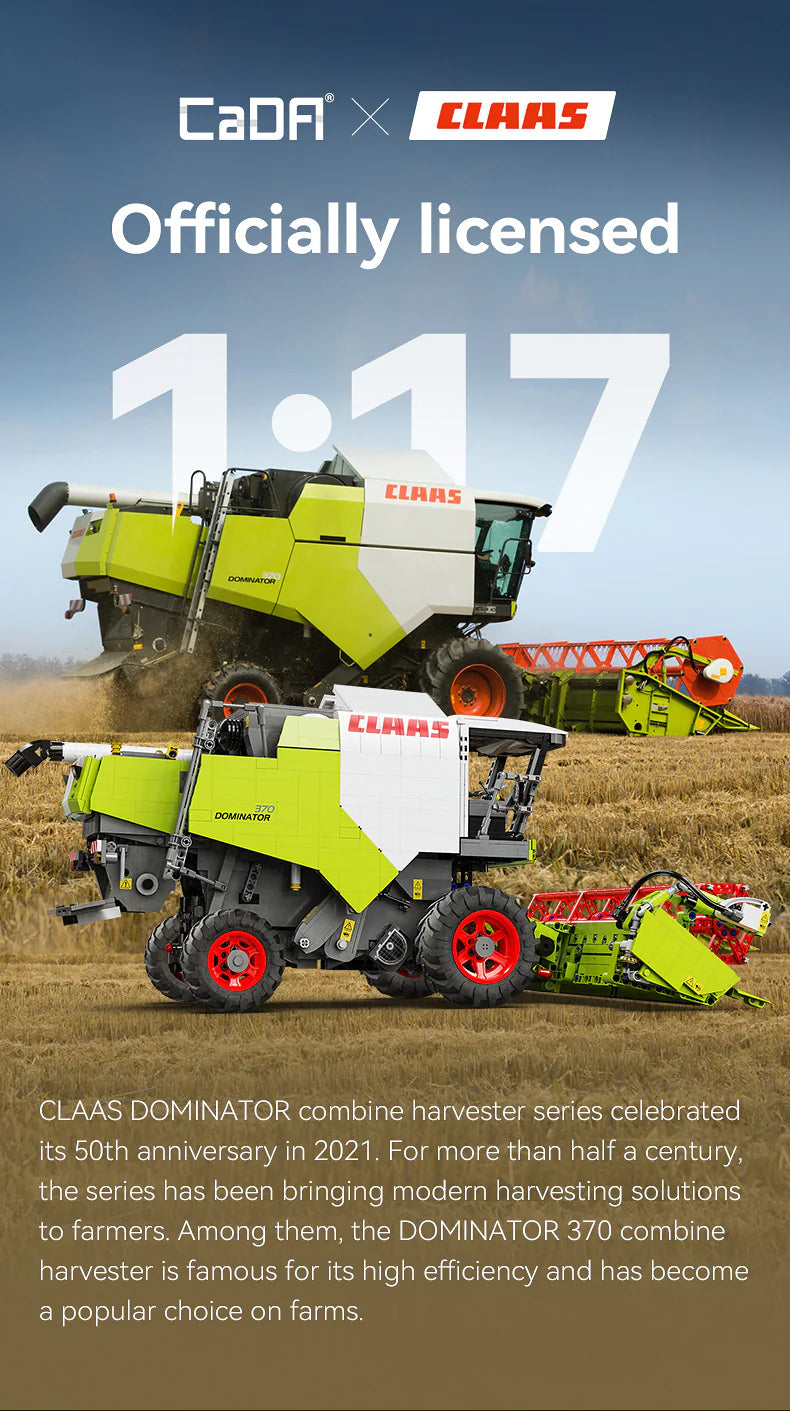 CaDA CLAAS Dominator 370 with RC 1:17 #C61508 Free Shipping