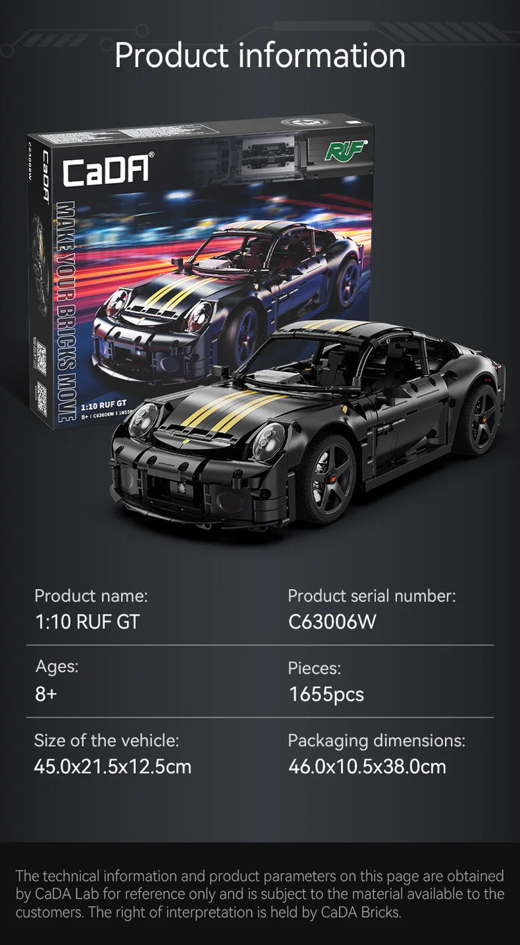 CaDA Porsche 911 RUF with RC option 1:10 #C63006