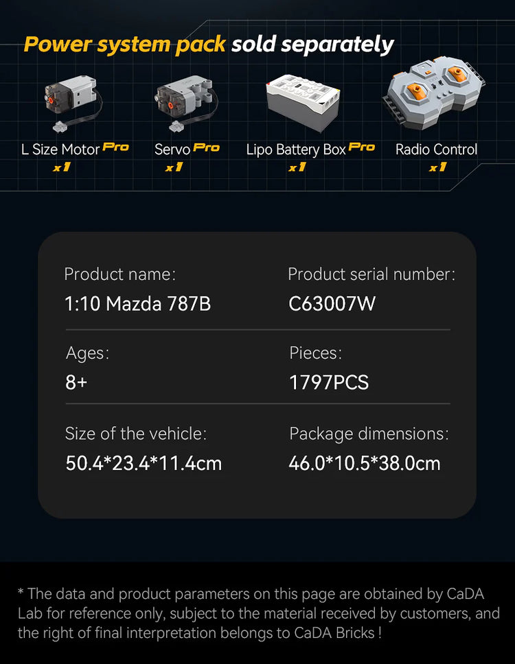 CaDA Mazda 787B 1:10 C63007