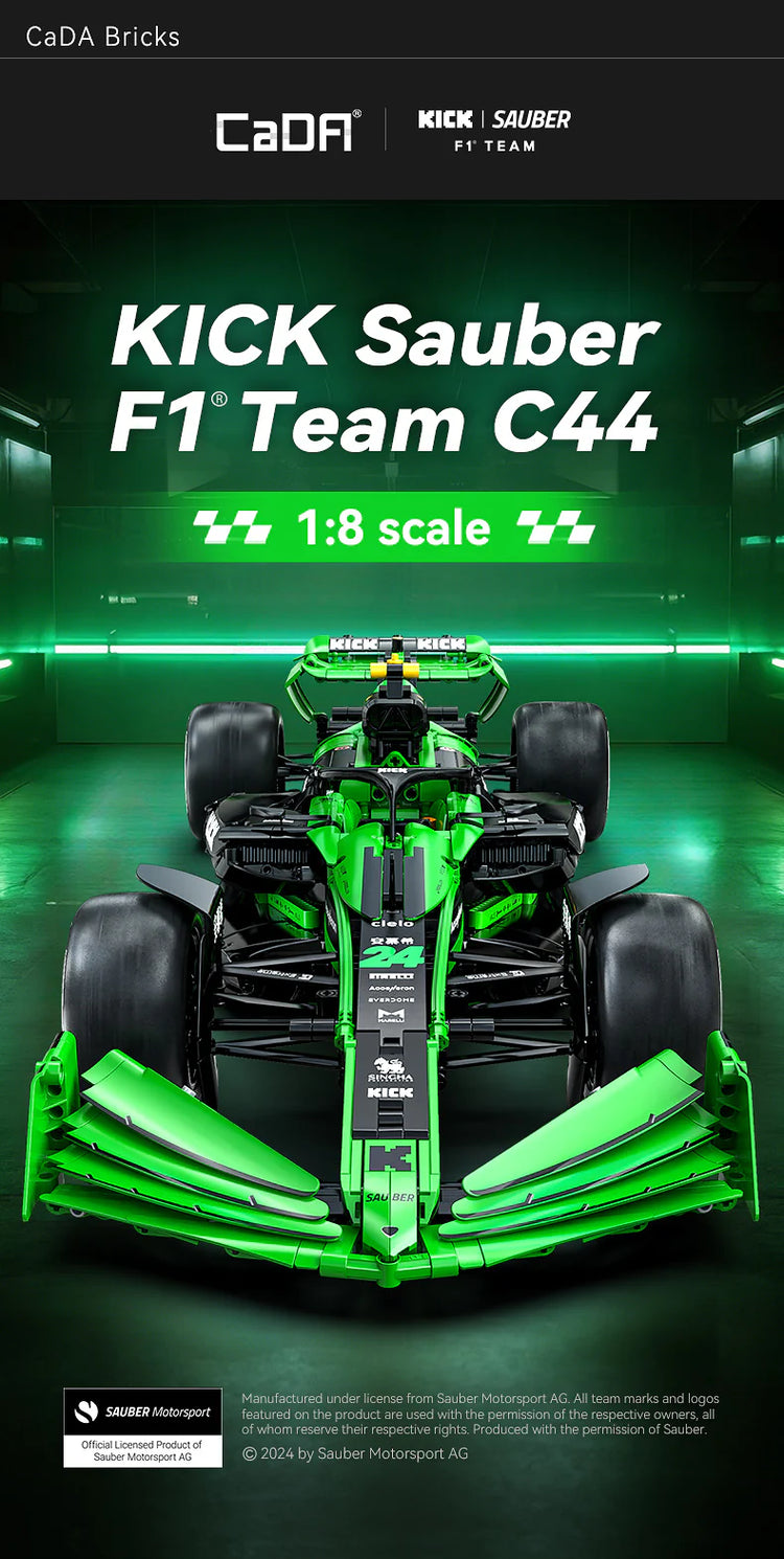 CaDA Formula One Expert Combo - Kick Sauber and Alfa Romeo 1:8
