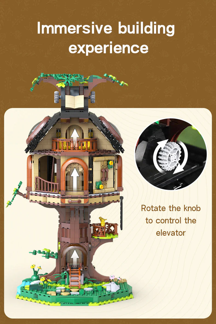 CaDA Tree House Library with LED lighting C66013
