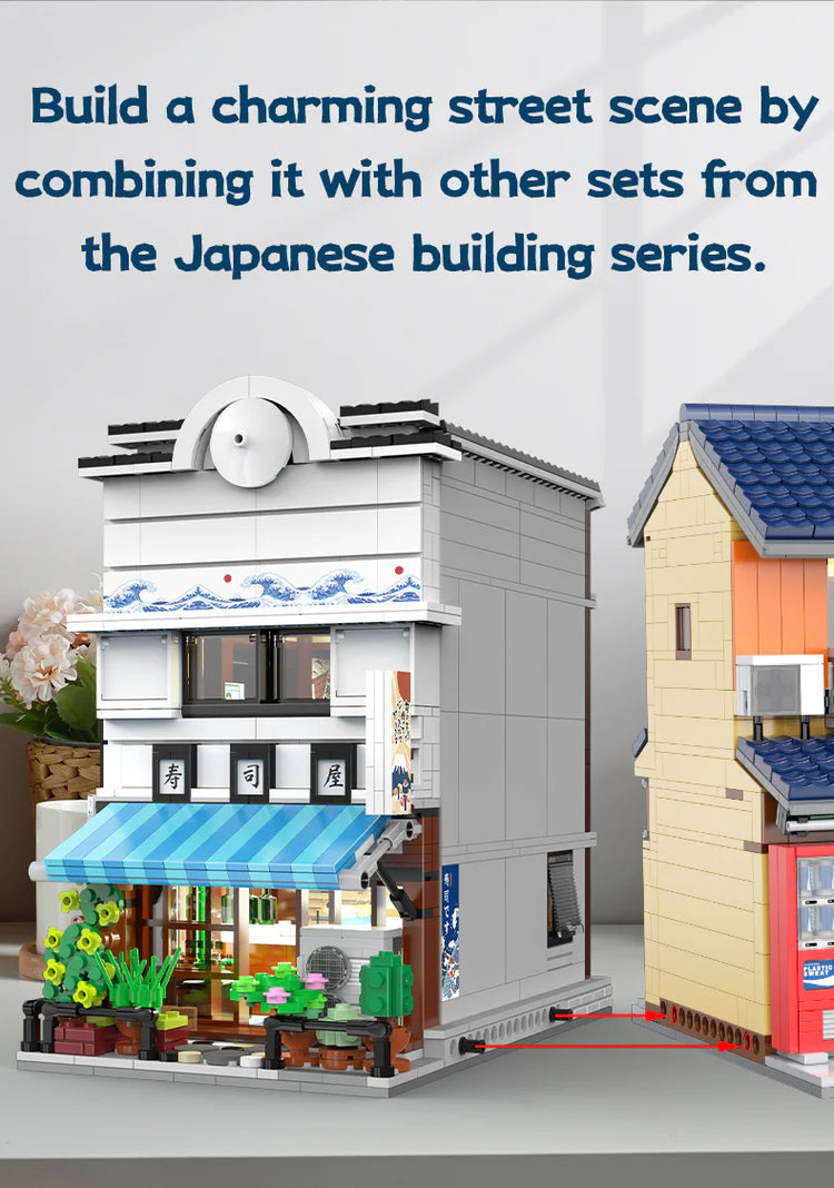 CaDA Japanese Sushi Shop with LED lighting C66018