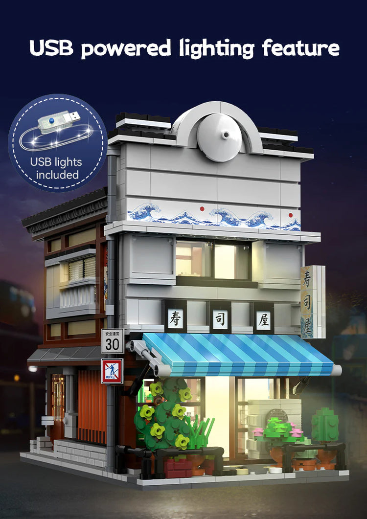 CaDA Japanese Sushi Shop with LED lighting C66018
