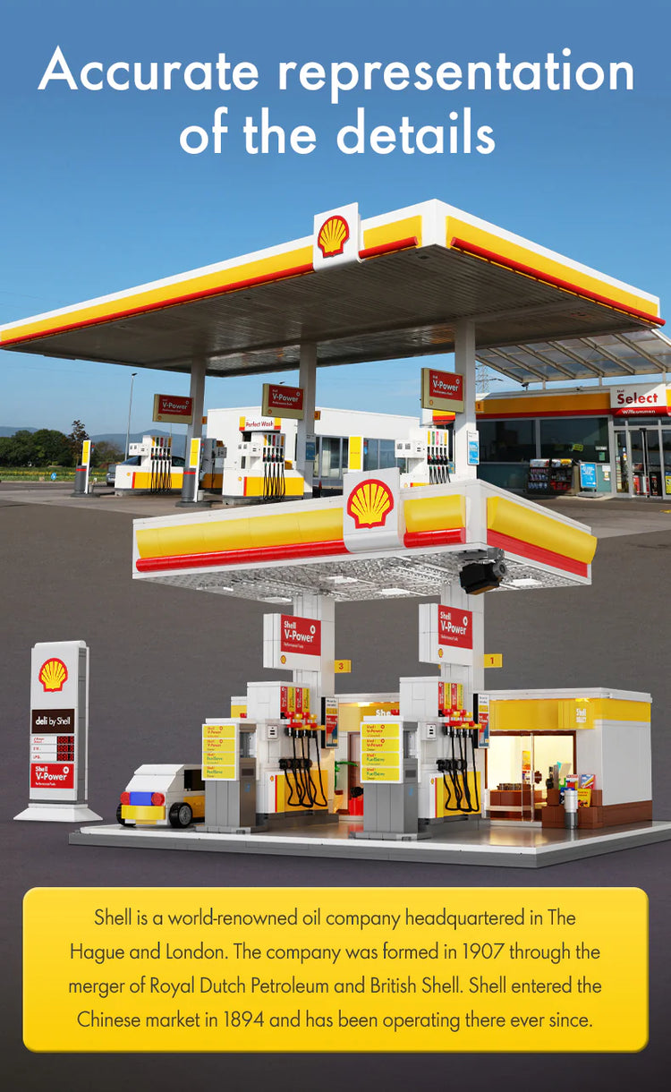 CaDA Shell Retail Station with LED lighting C66026