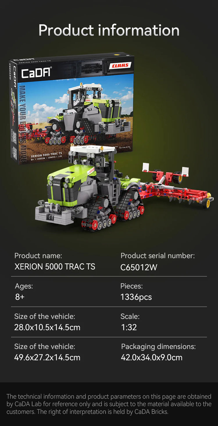 CaDA CLAAS XERION 5000 TRAC TS 1:32 C65012