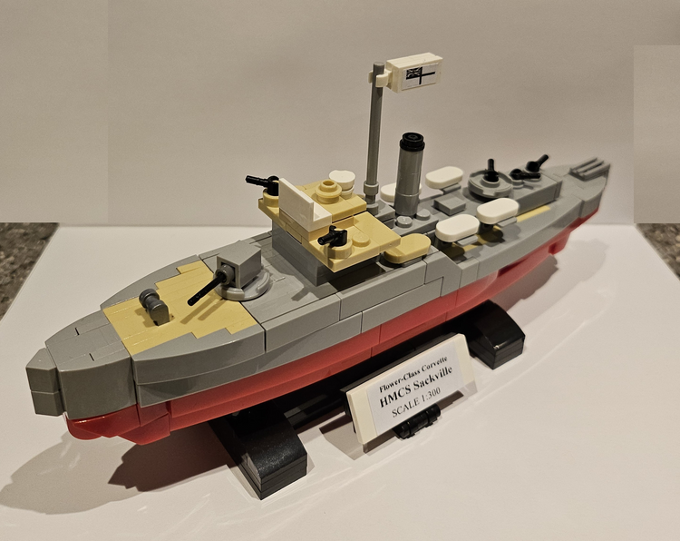 MOC HMCS Sackville Flower Class Corvette 1:300 #MOC3