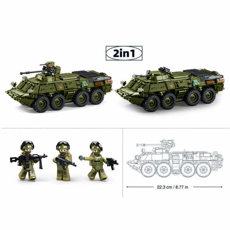 Sluban BTR-80AS Light Infantry ATV Tank 1:35 B1251