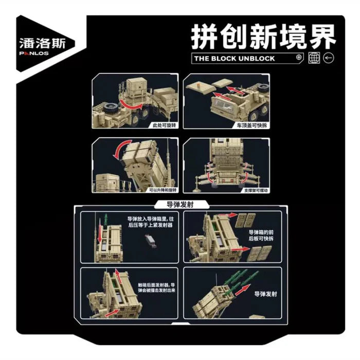 Panlos M983 Patriot Missile Launcher 1:28 #P628014
