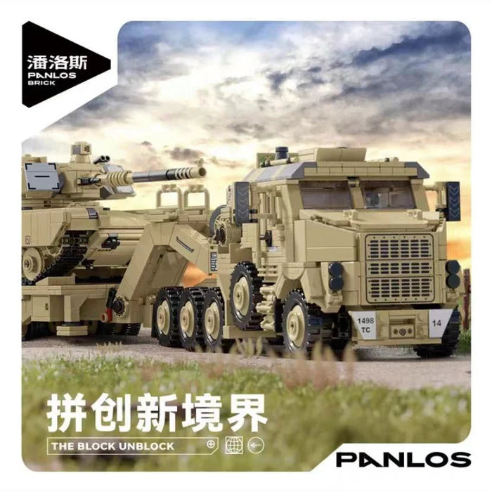 Panlos M10170 Oshkosh Transporter with Abrams 1:28 #P628015