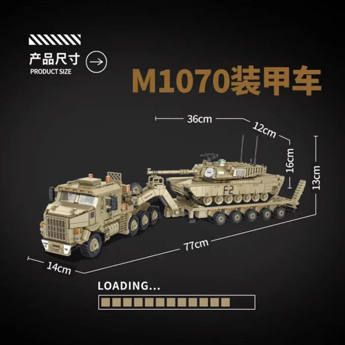 Panlos M10170 Oshkosh Transporter with Abrams 1:28 #P628015