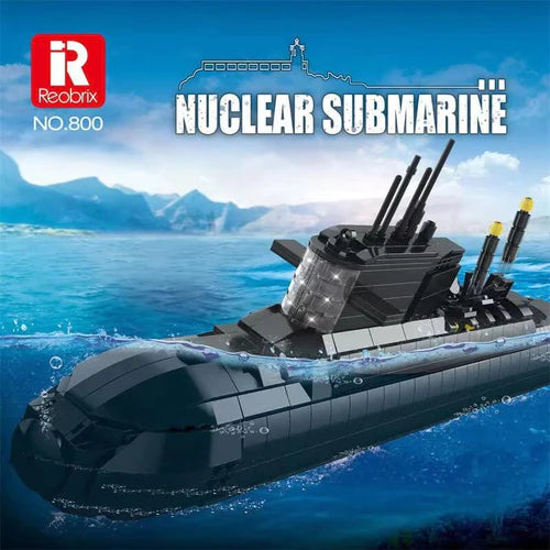 Reobrix Type 94 Nuclear Ballistic Submarine 1:200 R800 – Brick